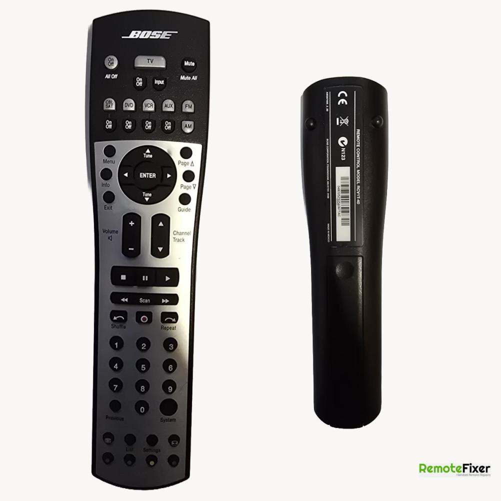 Bose RCV1T-40 Remote Control - Front Image