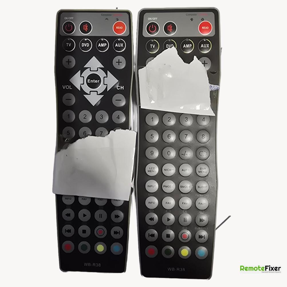 Wb- r38  Remote Control - Front Image