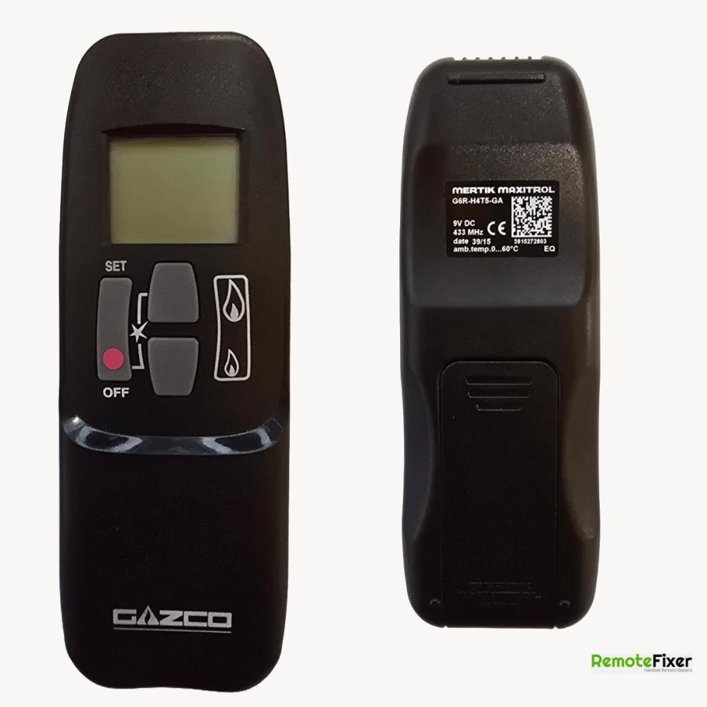 Gazco G6R-H4T5-GA Remote Control - Front Image