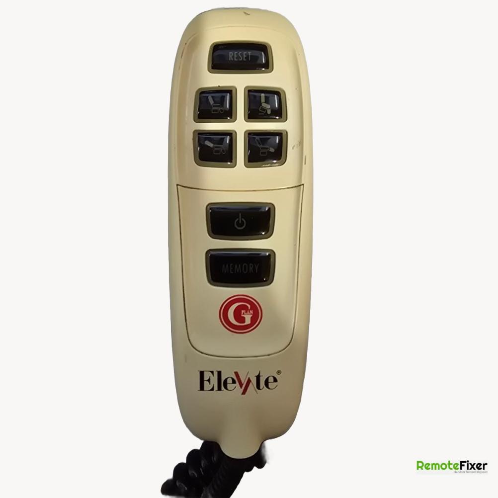  G plan Elevate Remote Control - Front Image