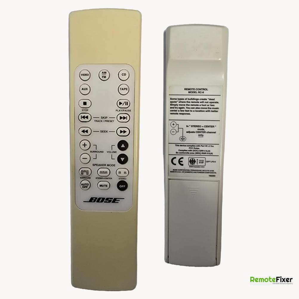 Bose RC9 Remote Control - Front Image