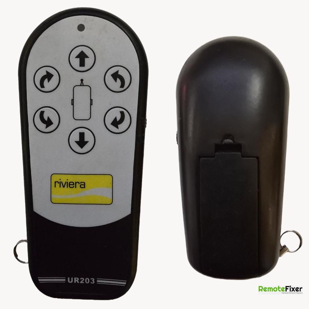 Riviera  UR203 Remote Control - Front Image