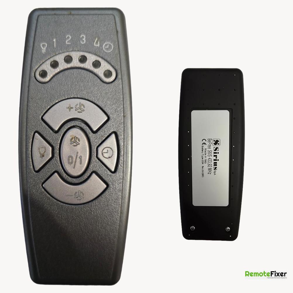 Sirius  Remote Control - Front Image