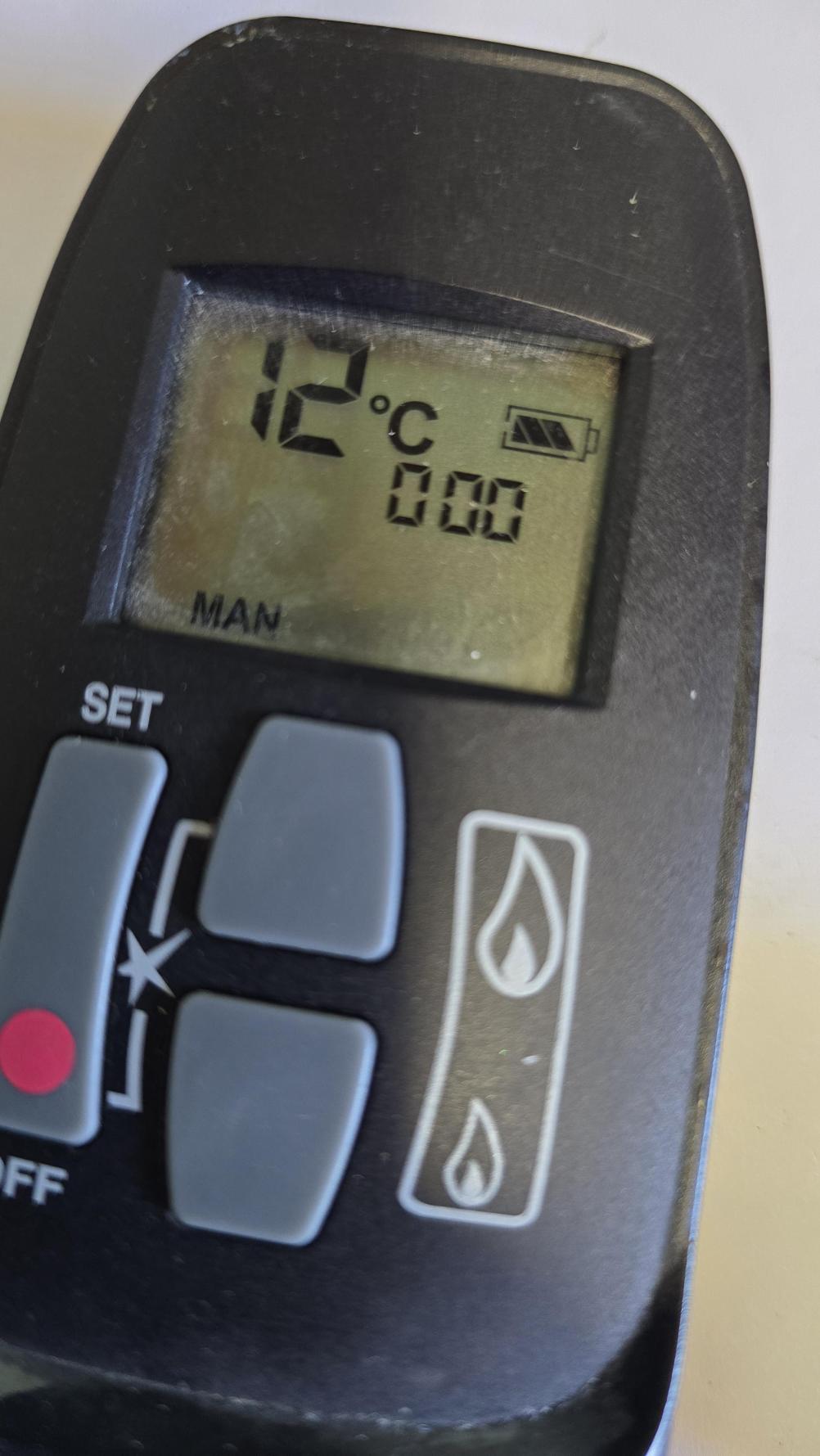 Mertik gas fire  Remote Control - Inside Image