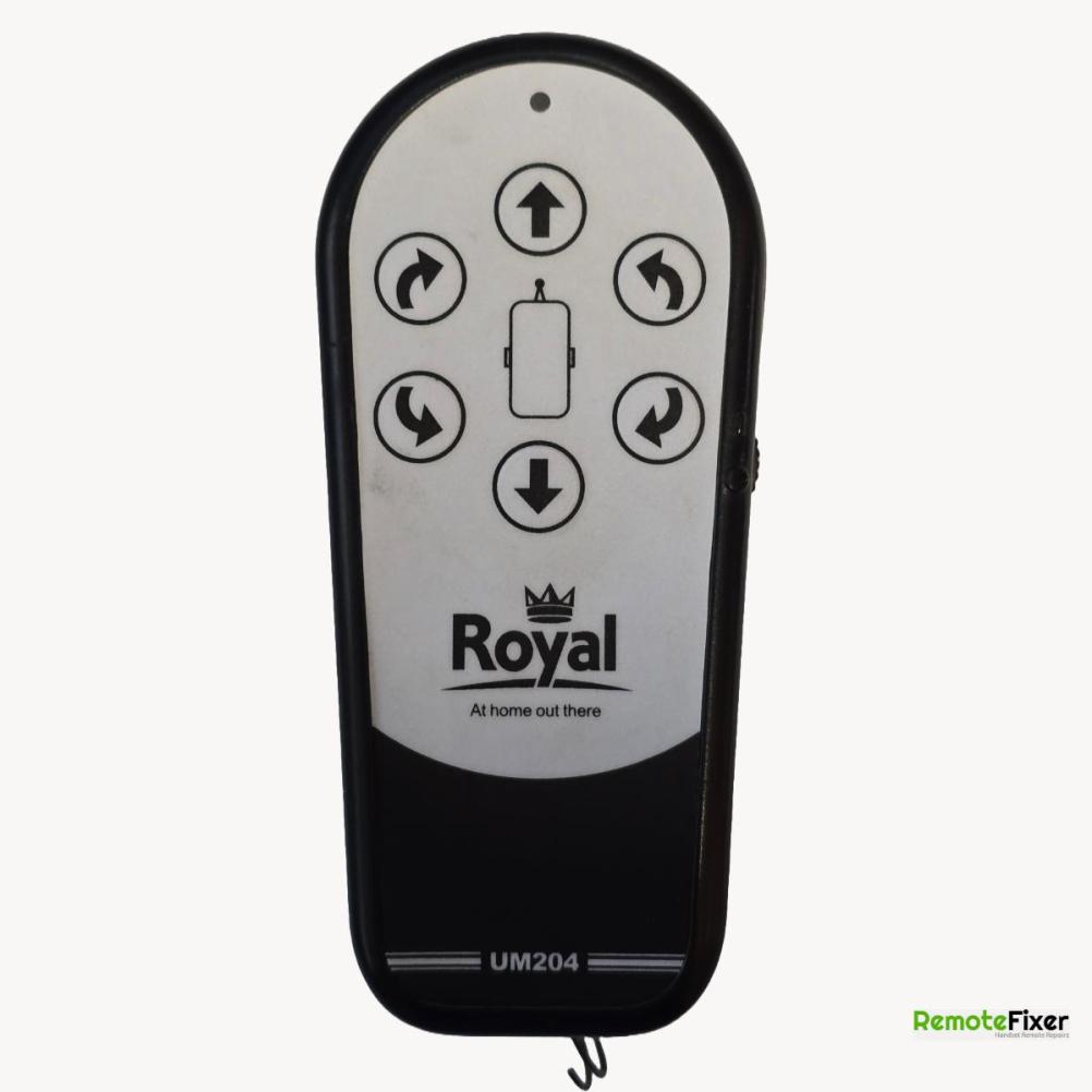 Royal UM204 Remote Control - Front Image