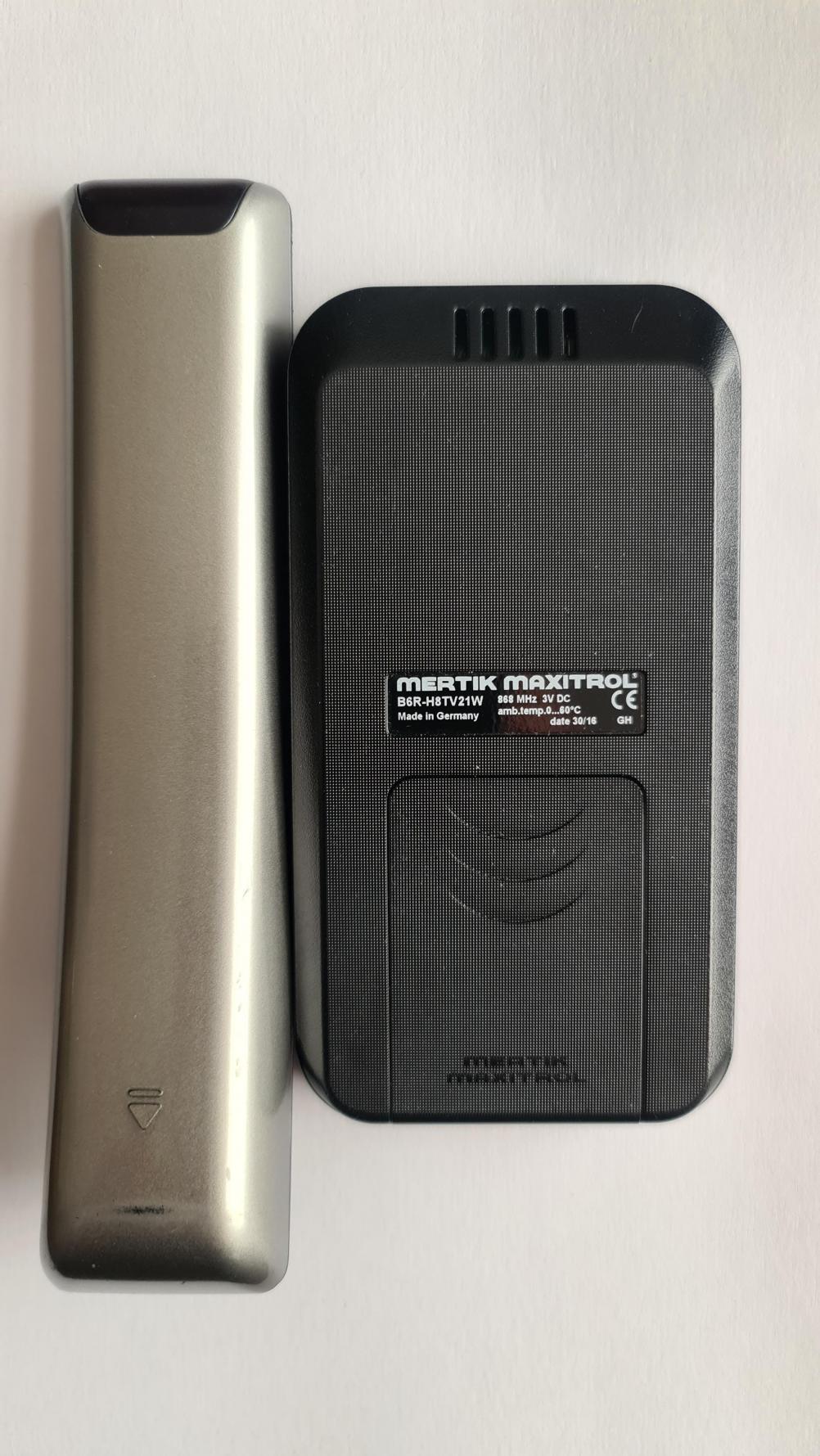 Mertik Maxitrol B6R-H8TV21W Remote Control - Back Image