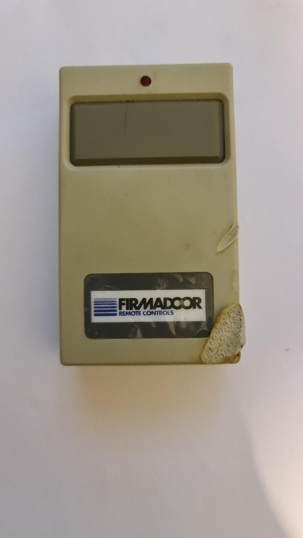 Firmadoor  Remote Control - Front Image