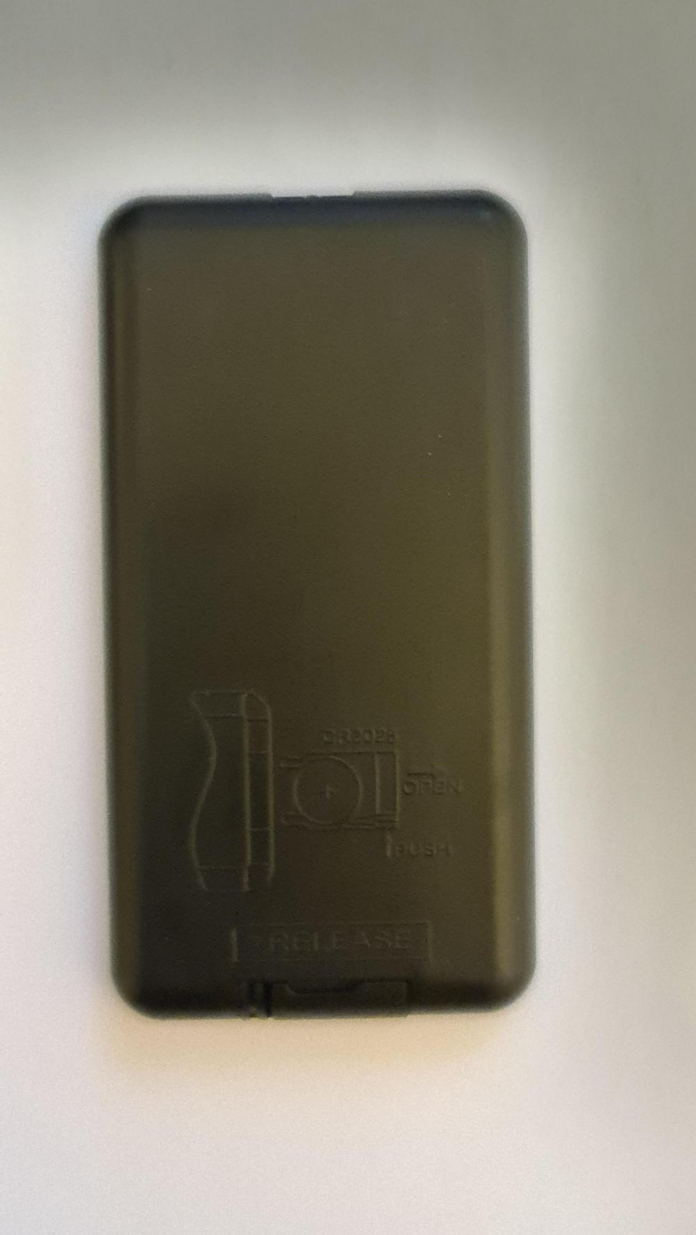 Focalpoint F930305  Remote Control - Back Image