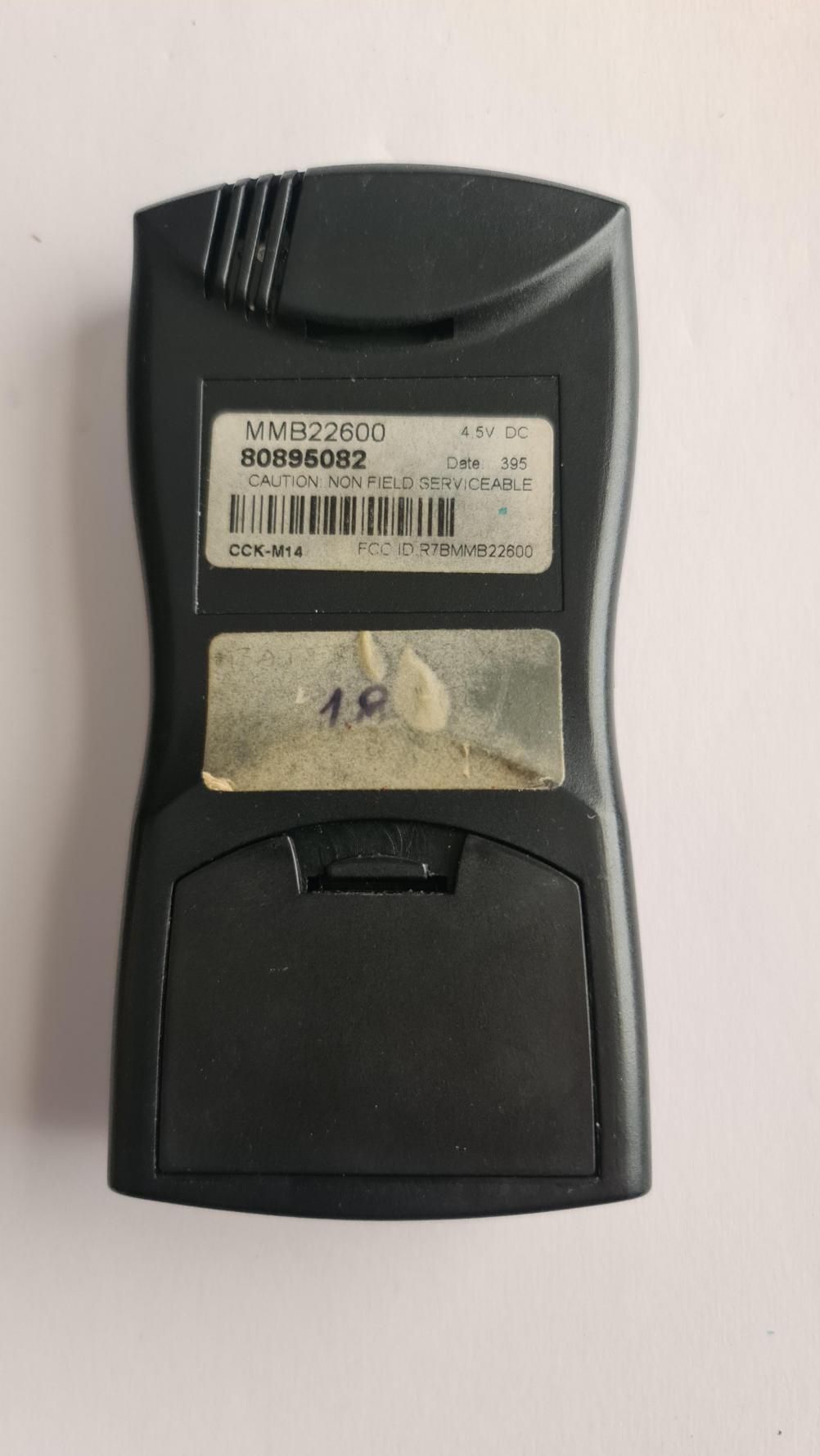 Gazco MMB22600 Remote Control - Back Image