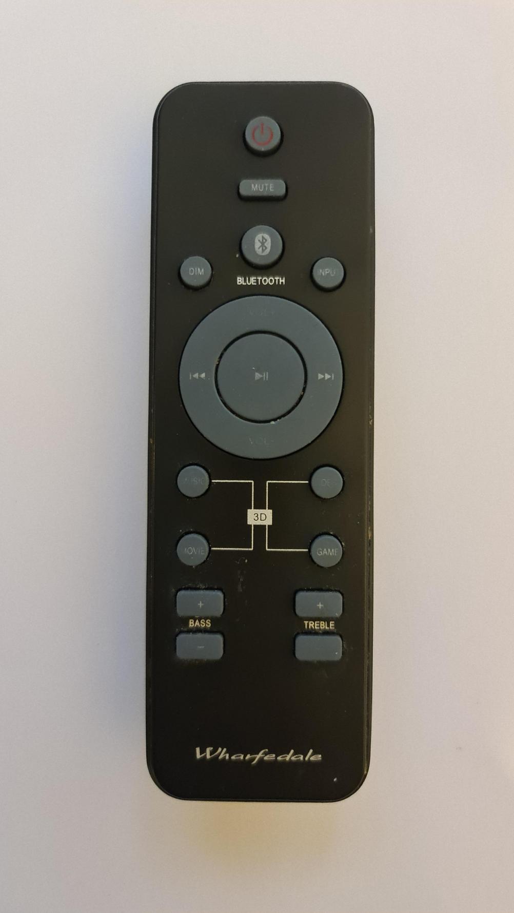 Wharfdale   Remote Control - Front Image