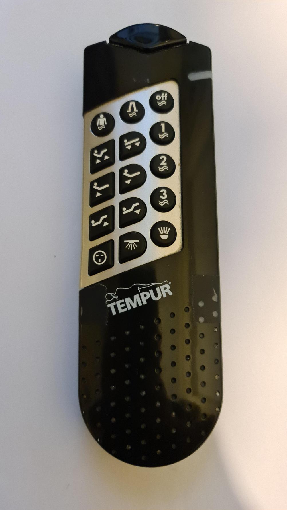 Tempur bed  Remote Control - Front Image