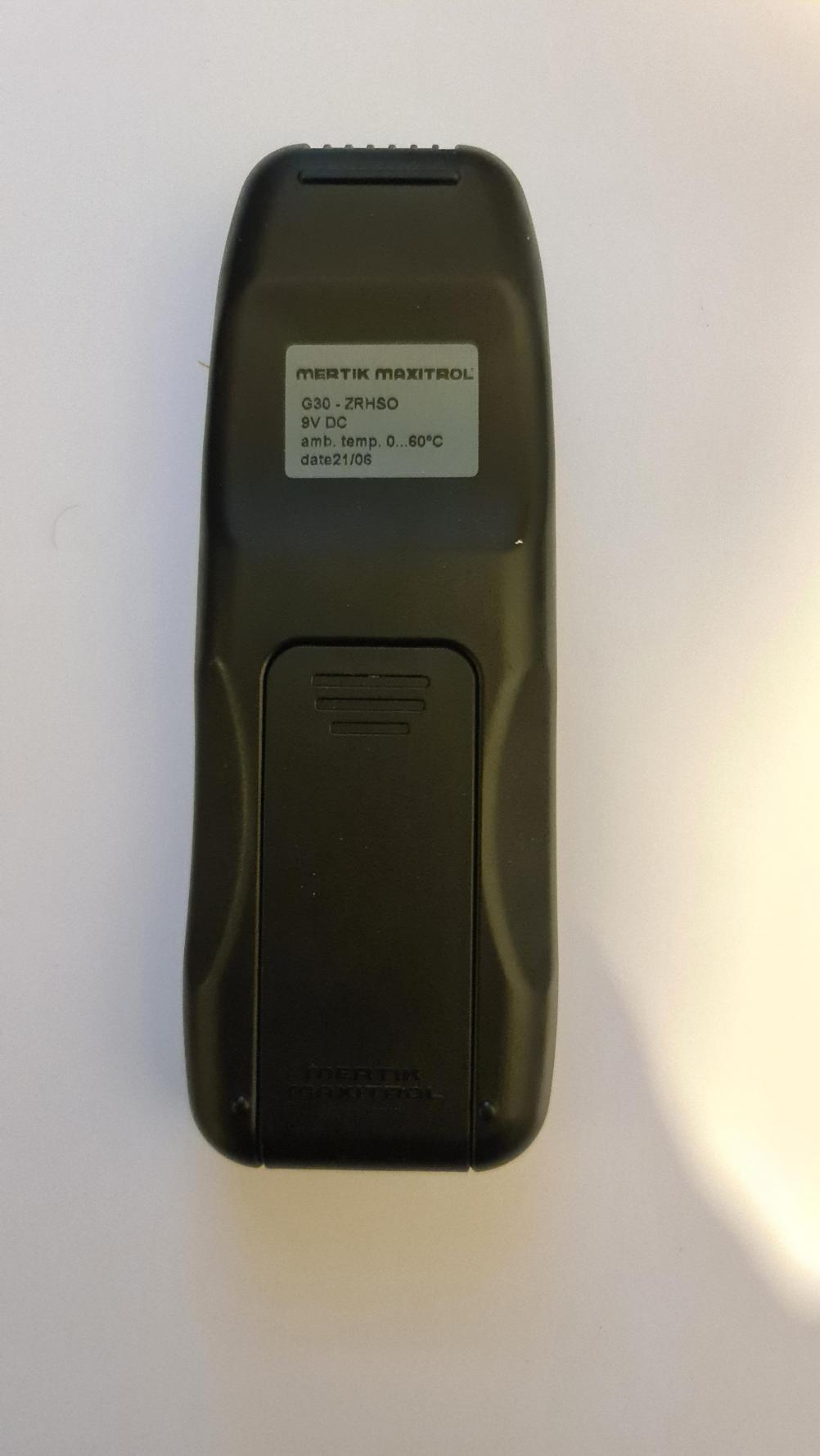 Mertik Maxitrol g30-zrhso Remote Control - Back Image