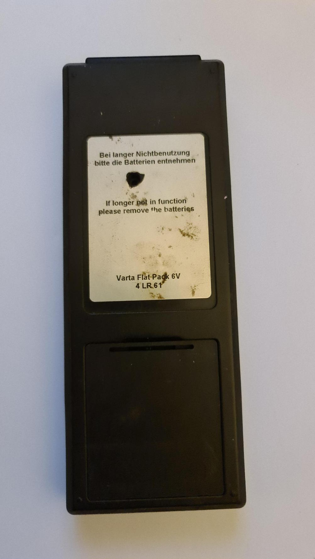 Hofmann Brake Tester Remote Control - Back Image
