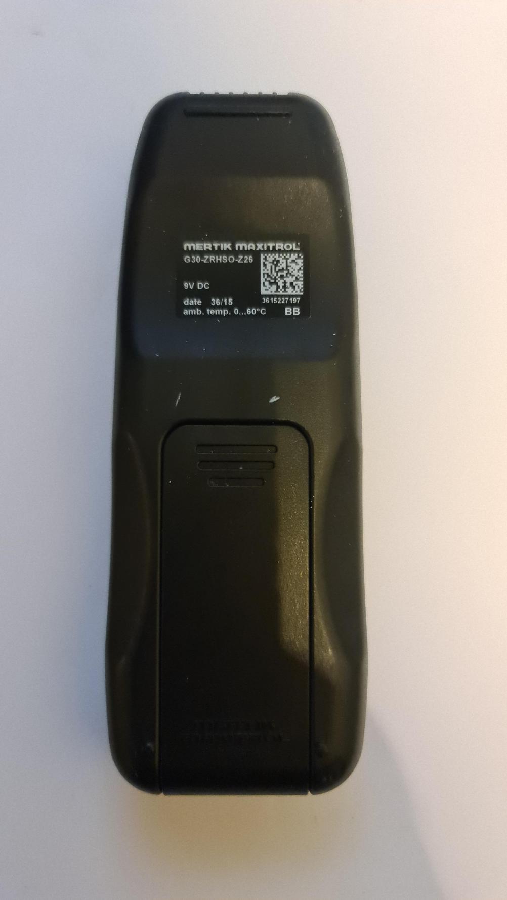 GAZCO  Remote Control - Back Image