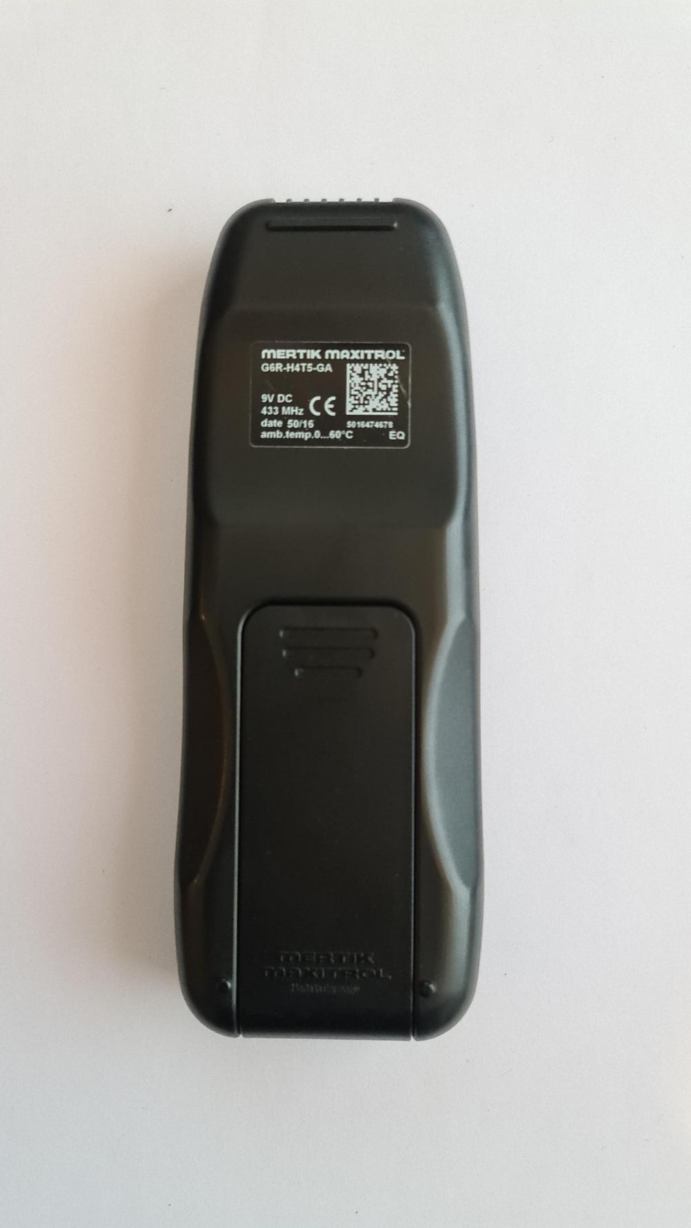 Gazco  Remote Control - Back Image