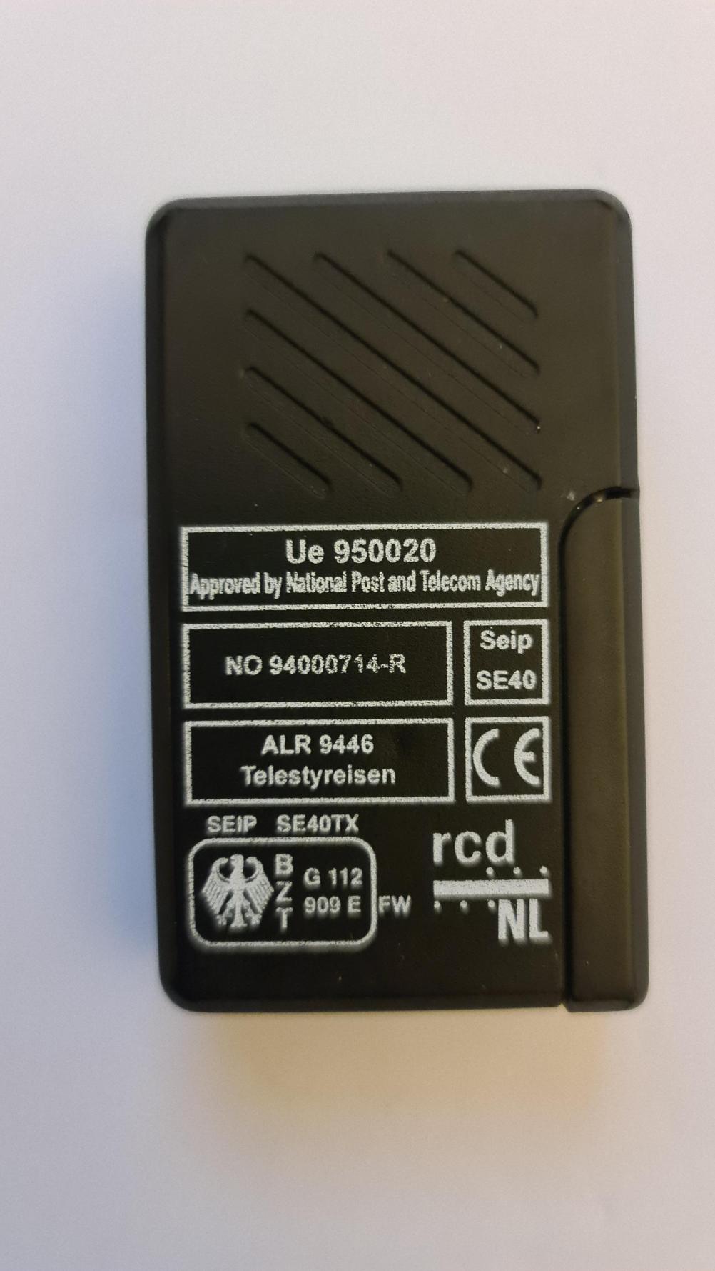 Telestyreisen alr9446 Remote Control - Back Image