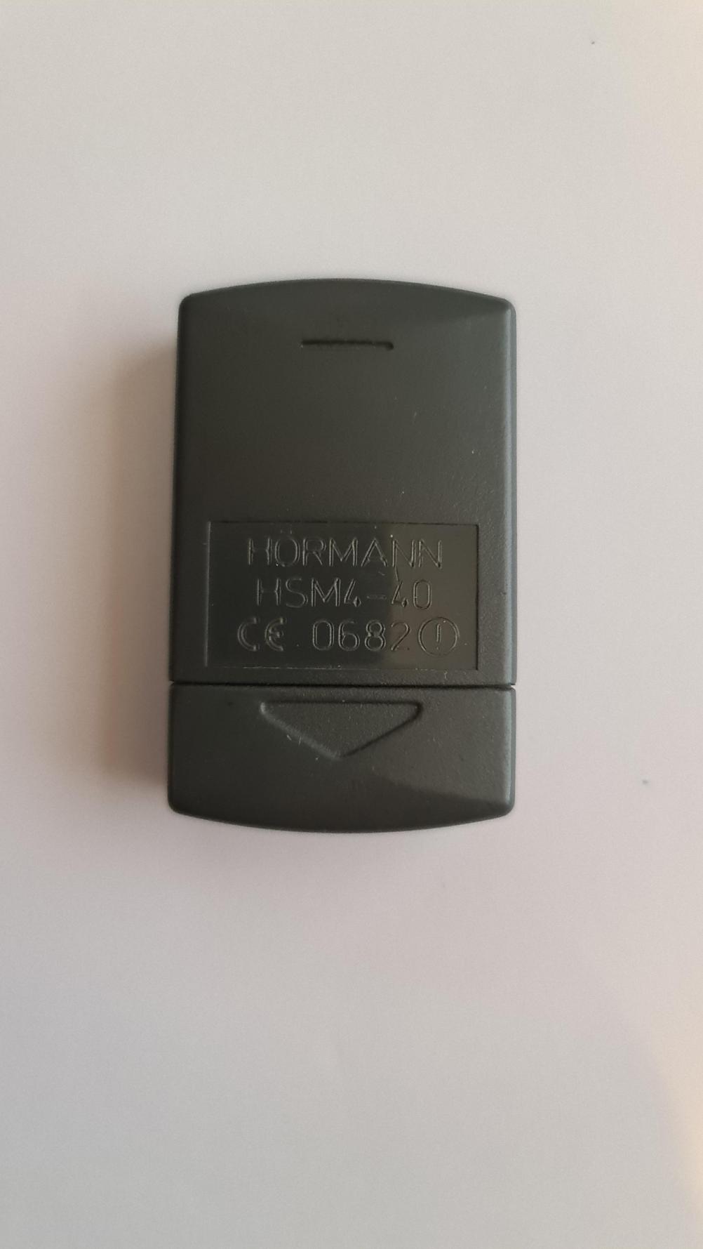 Hormann  HSM4-40 Remote Control - Back Image