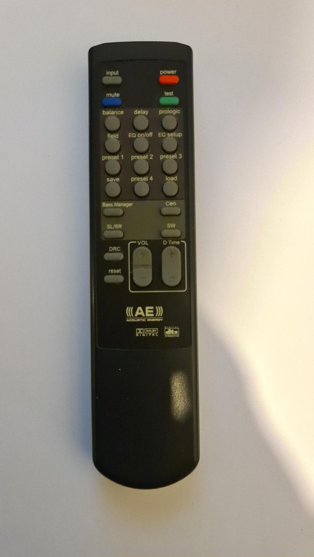 Acoustic Energy Remote Control - Front Image