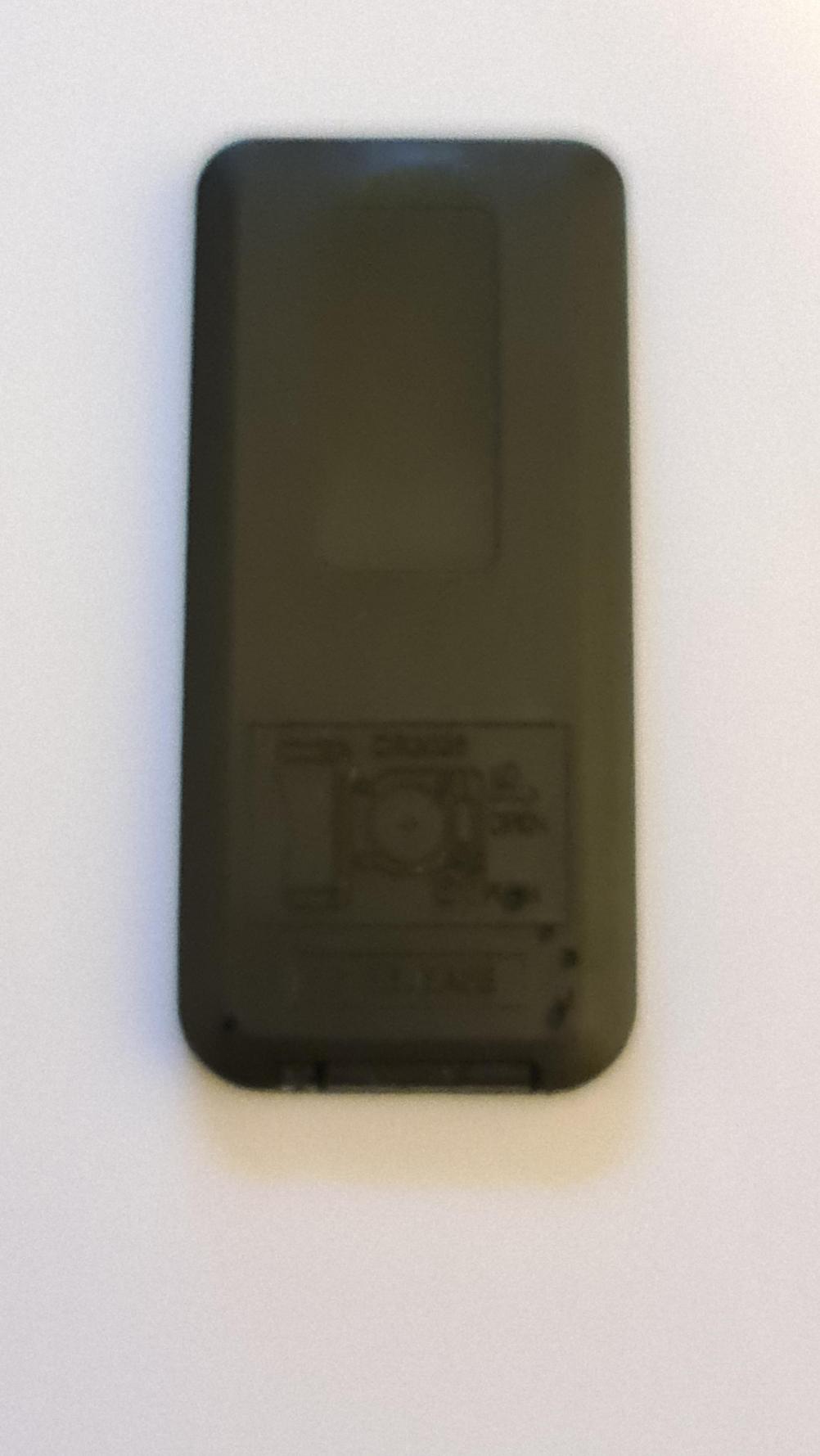 Warmlite   Remote Control - Back Image