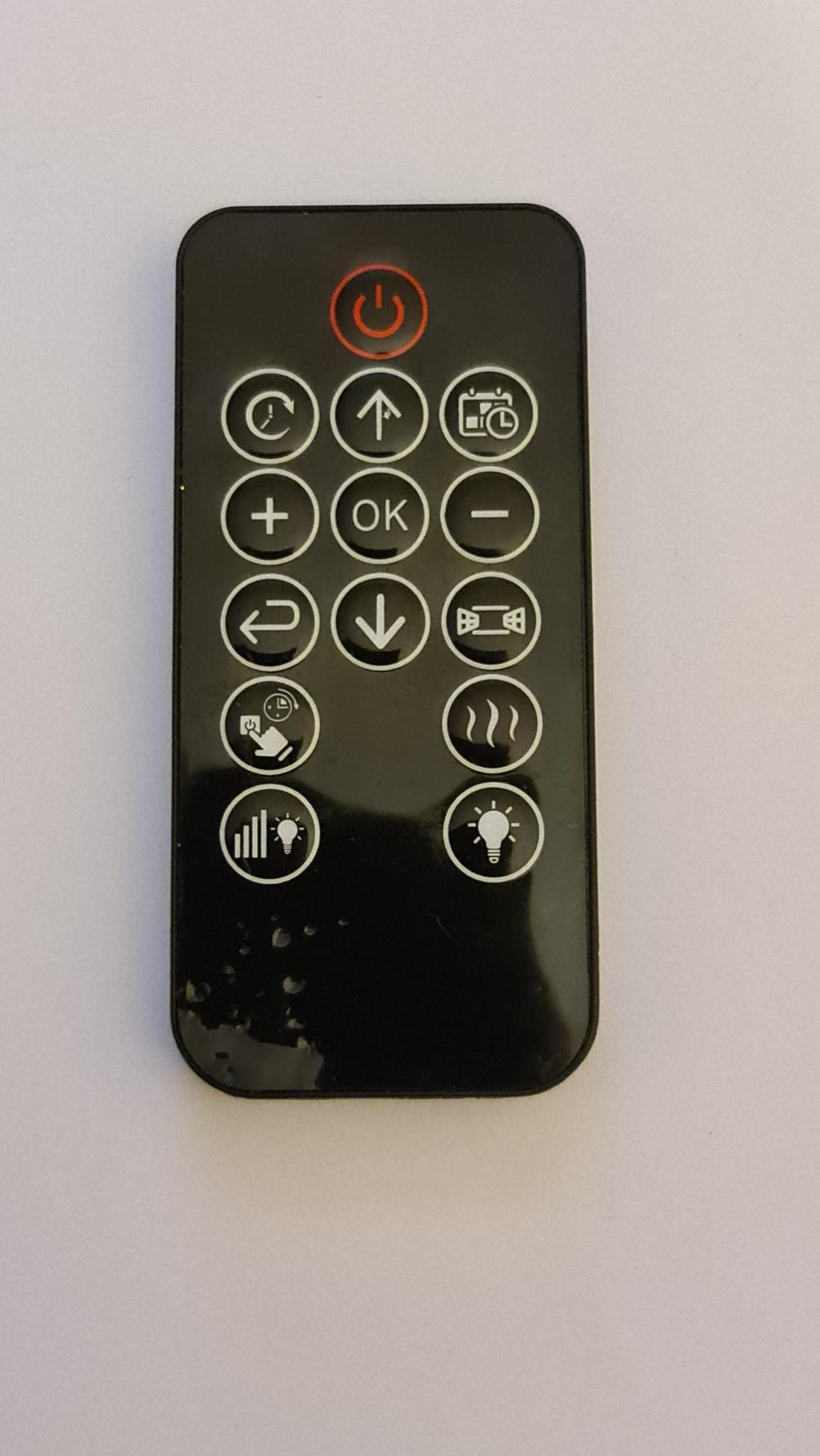 Warmlite   Remote Control - Front Image