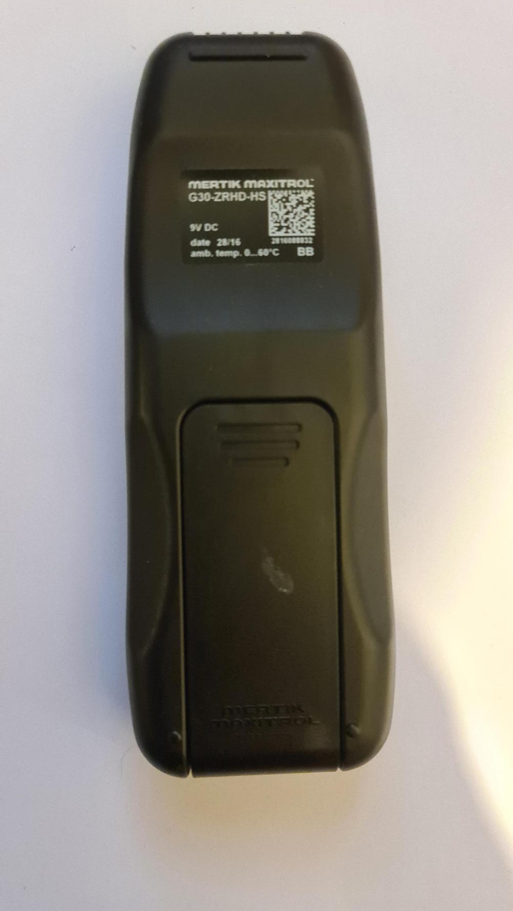 Merton Maxitrol gs zqHe hs Remote Control - Back Image
