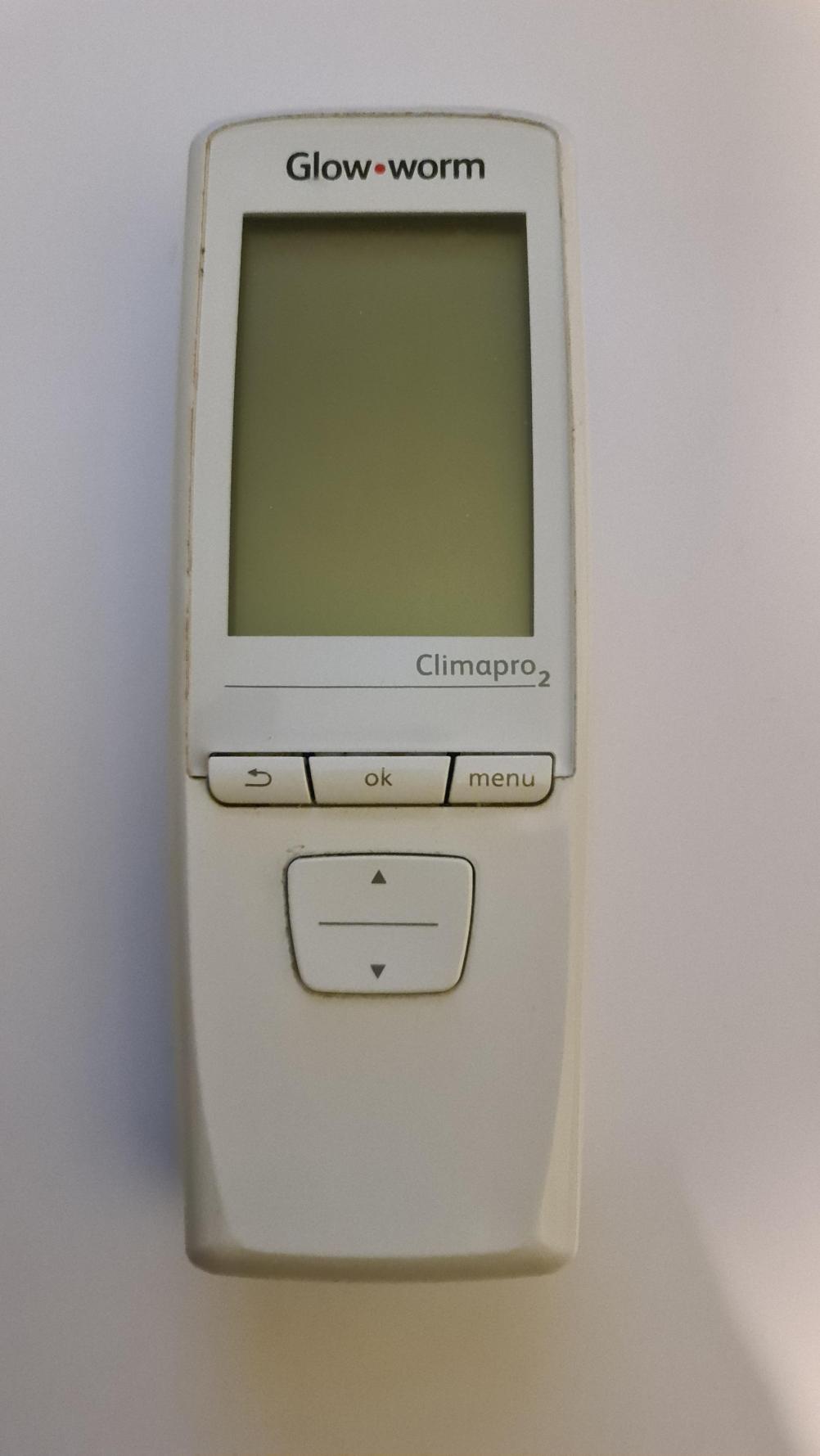 Glow worm  Climapro2  Remote Control - Front Image