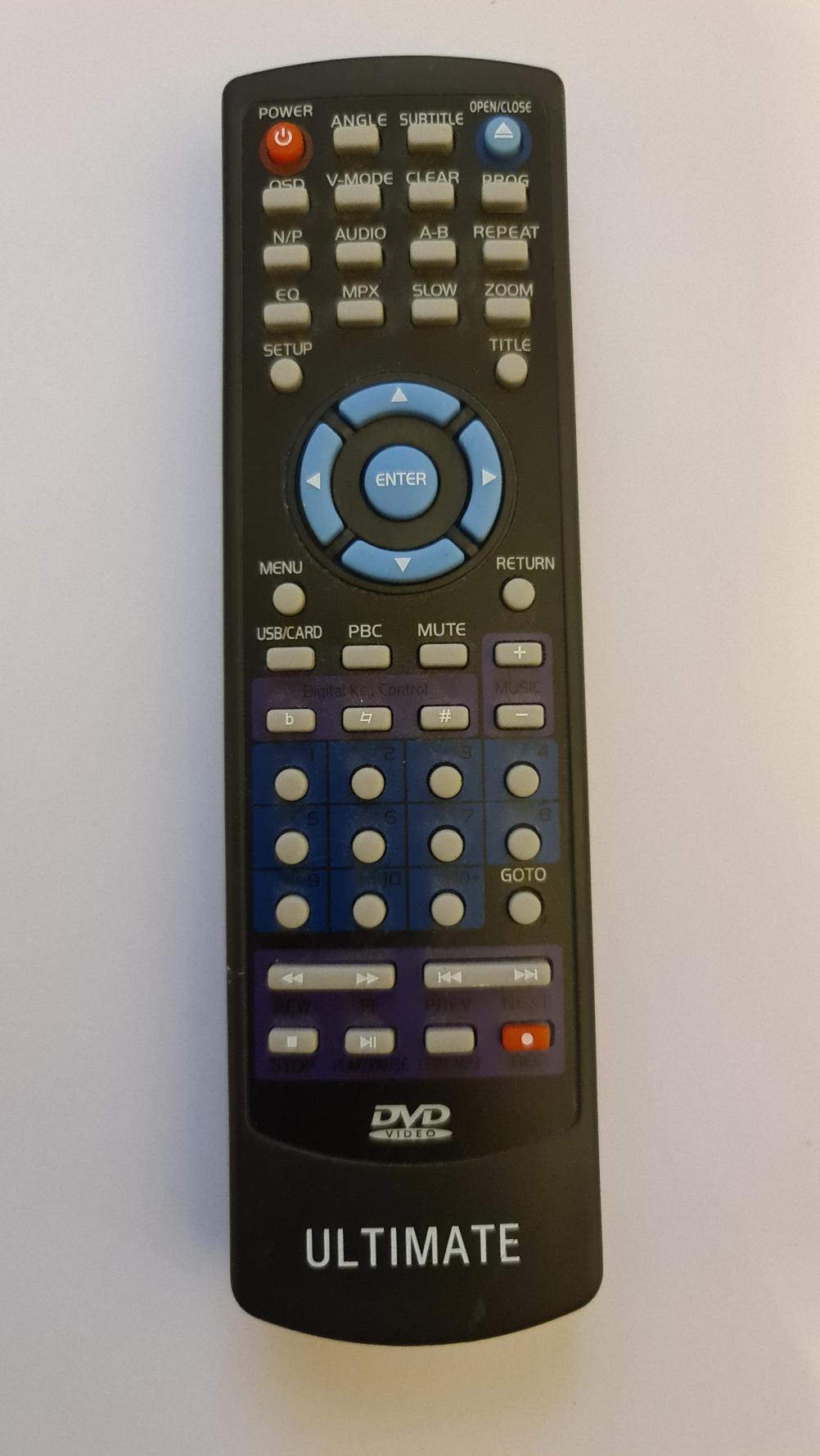 Ultimate JFY-1000 Remote Control - Front Image