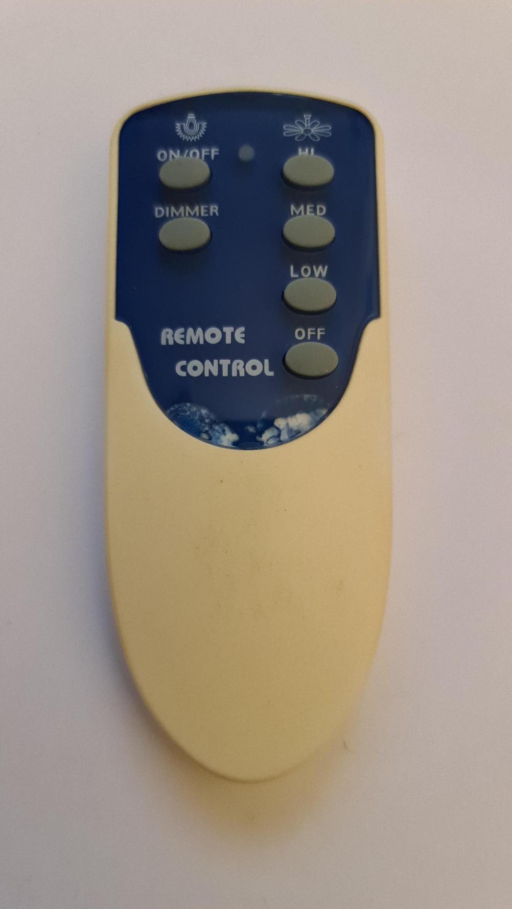 Satellite Electrical (Zhongshan) Ltd ID8 Remote Control - Front Image