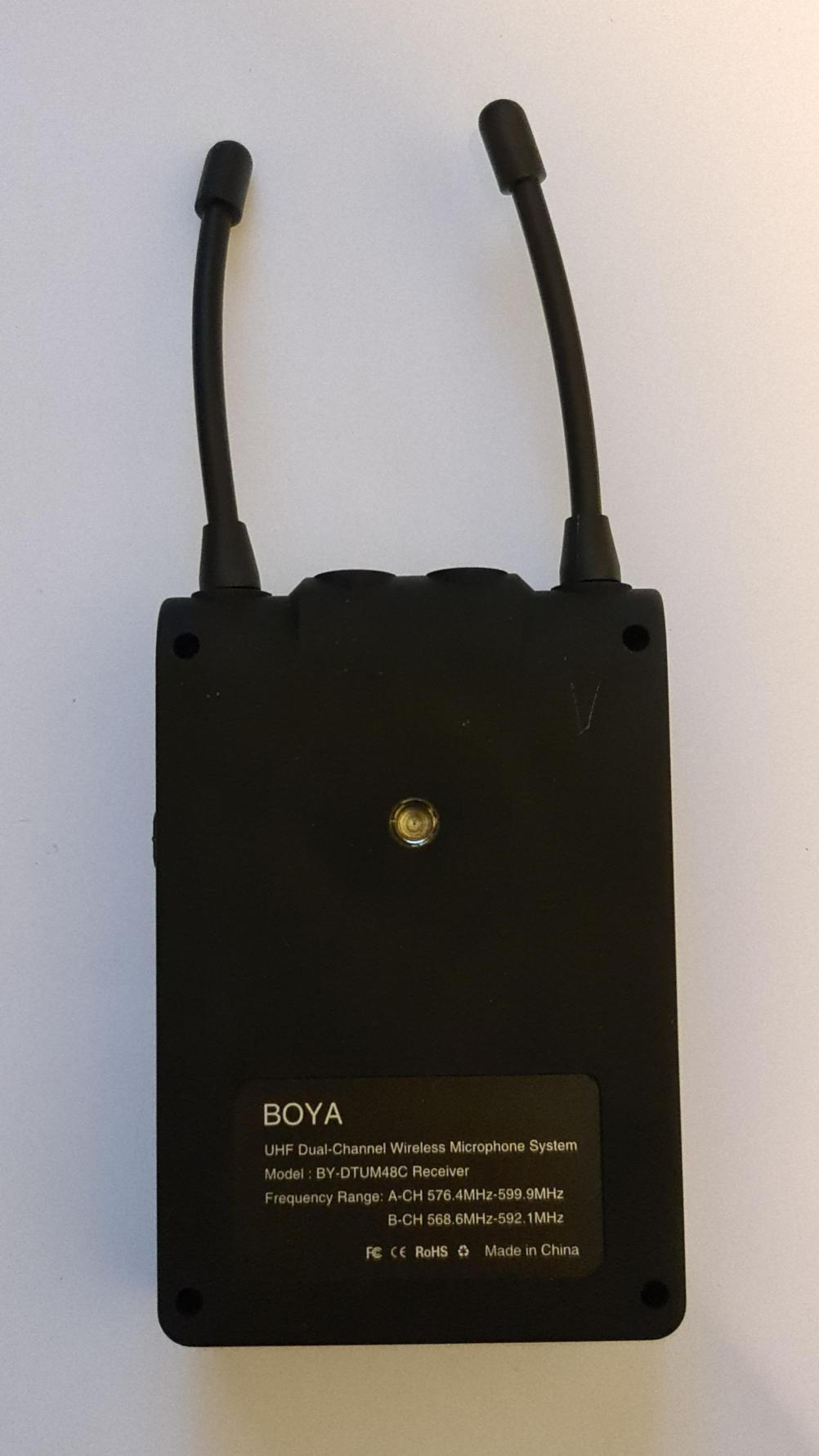 Boya Wireless Microphone Remote Control - Back Image