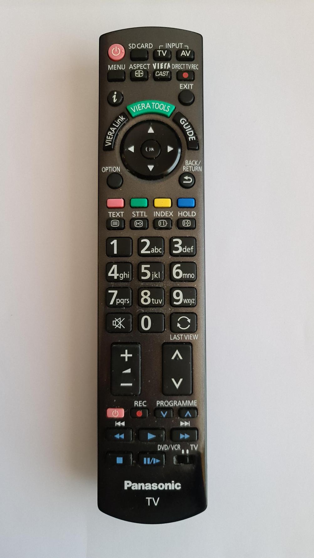Panasonic N2QAYB000490 Remote Control - Front Image