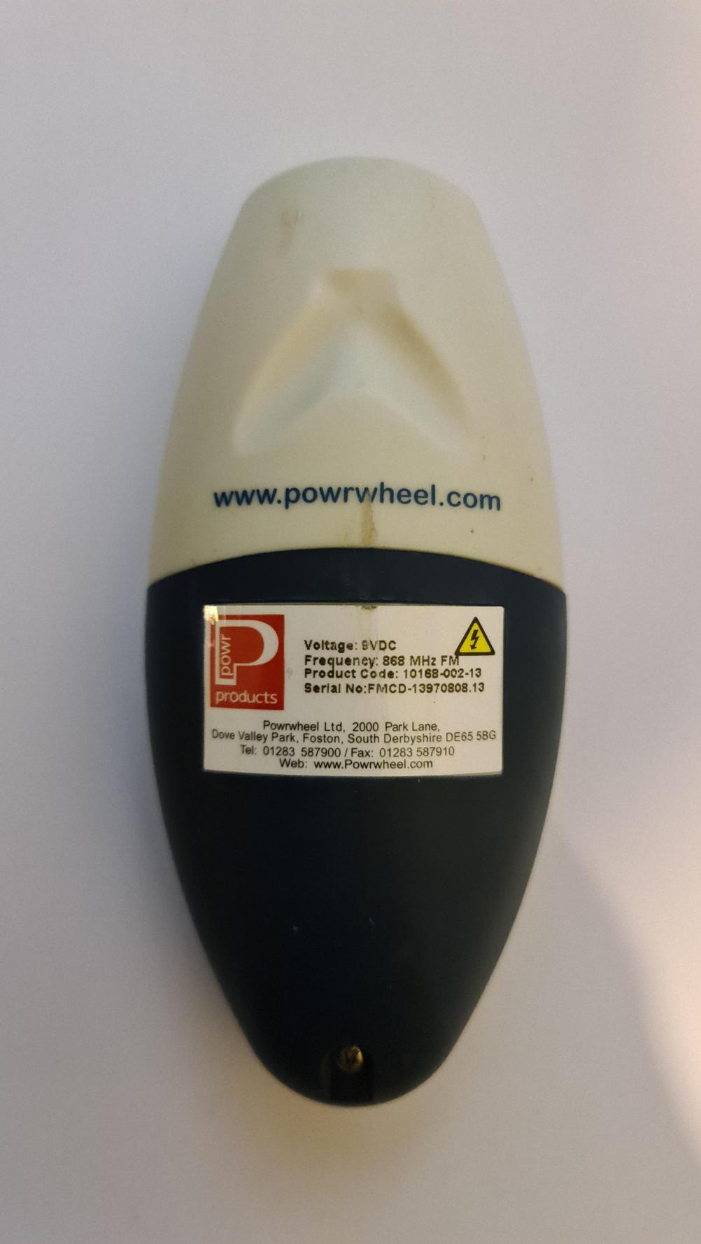 Powrwheel  Remote Control - Back Image