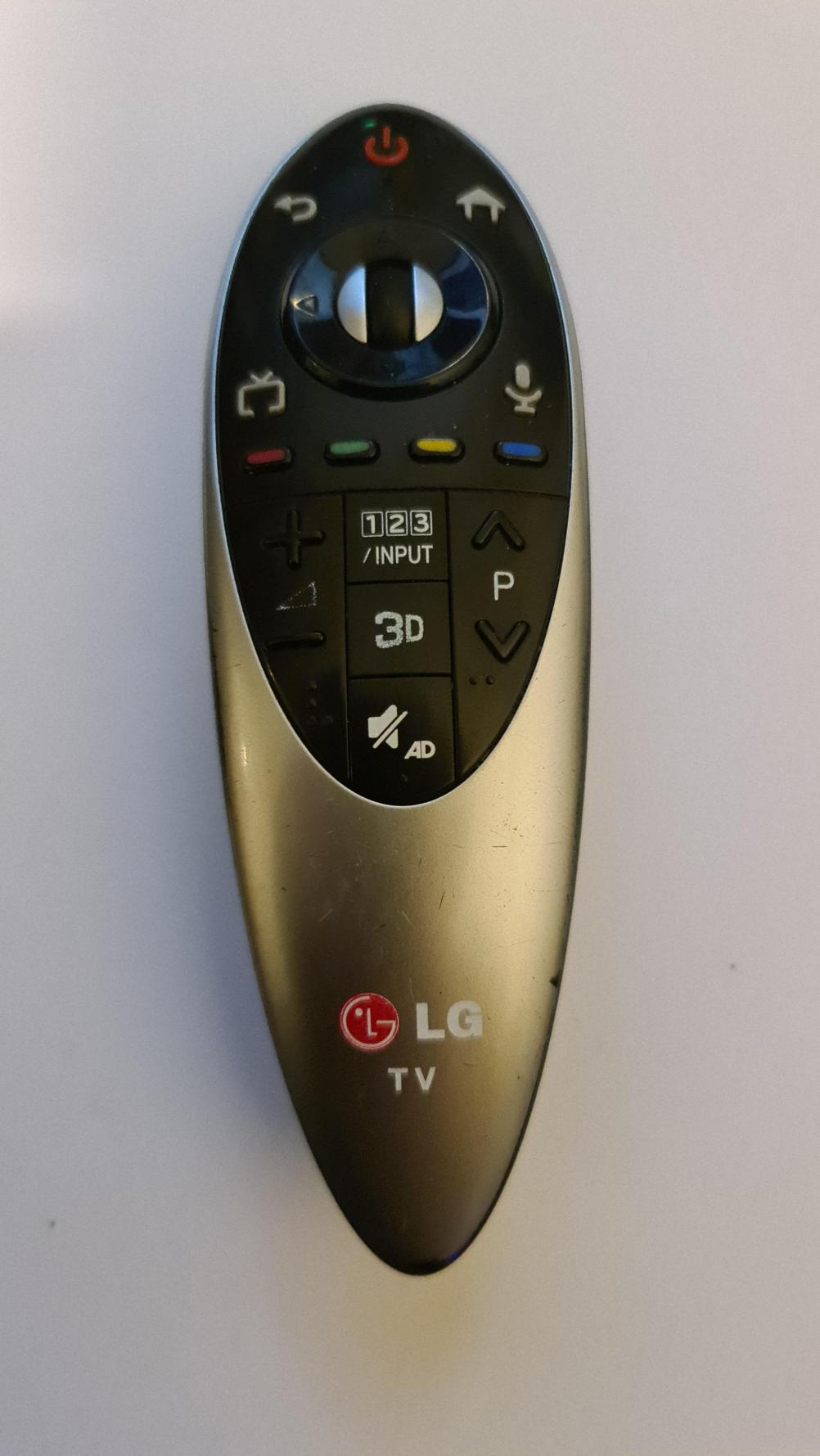 LG tv remote control  Remote Control - Front Image