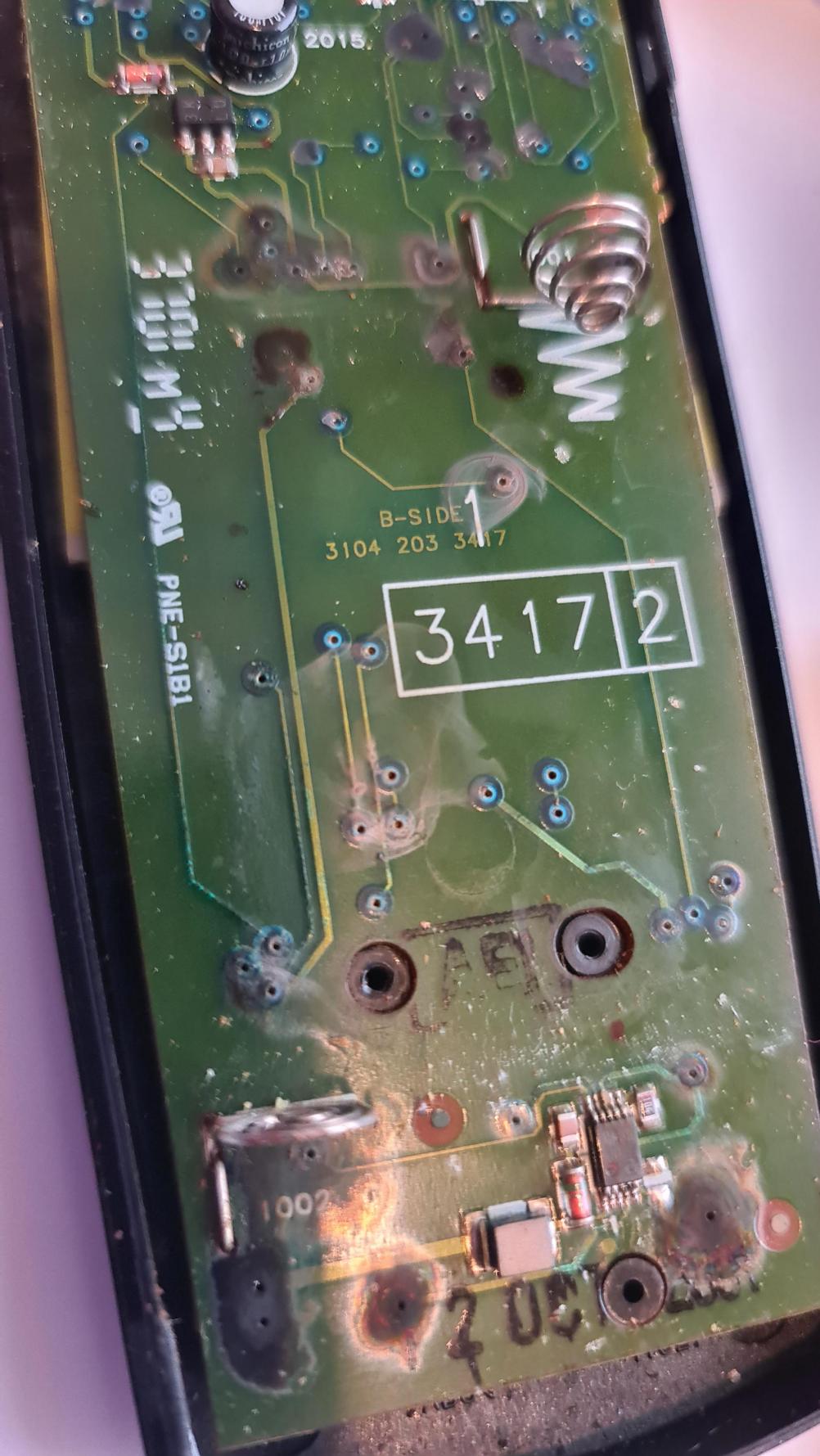 Denon RC884 Remote Control - Inside Image