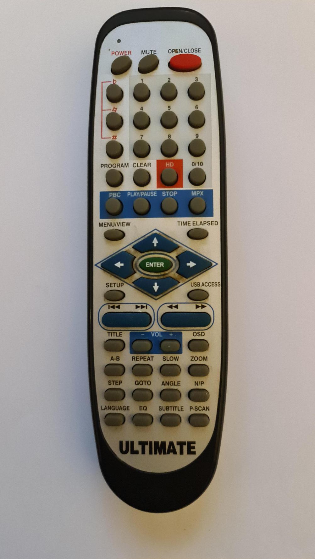 Ultimate  Karaoke Remote Control - Front Image