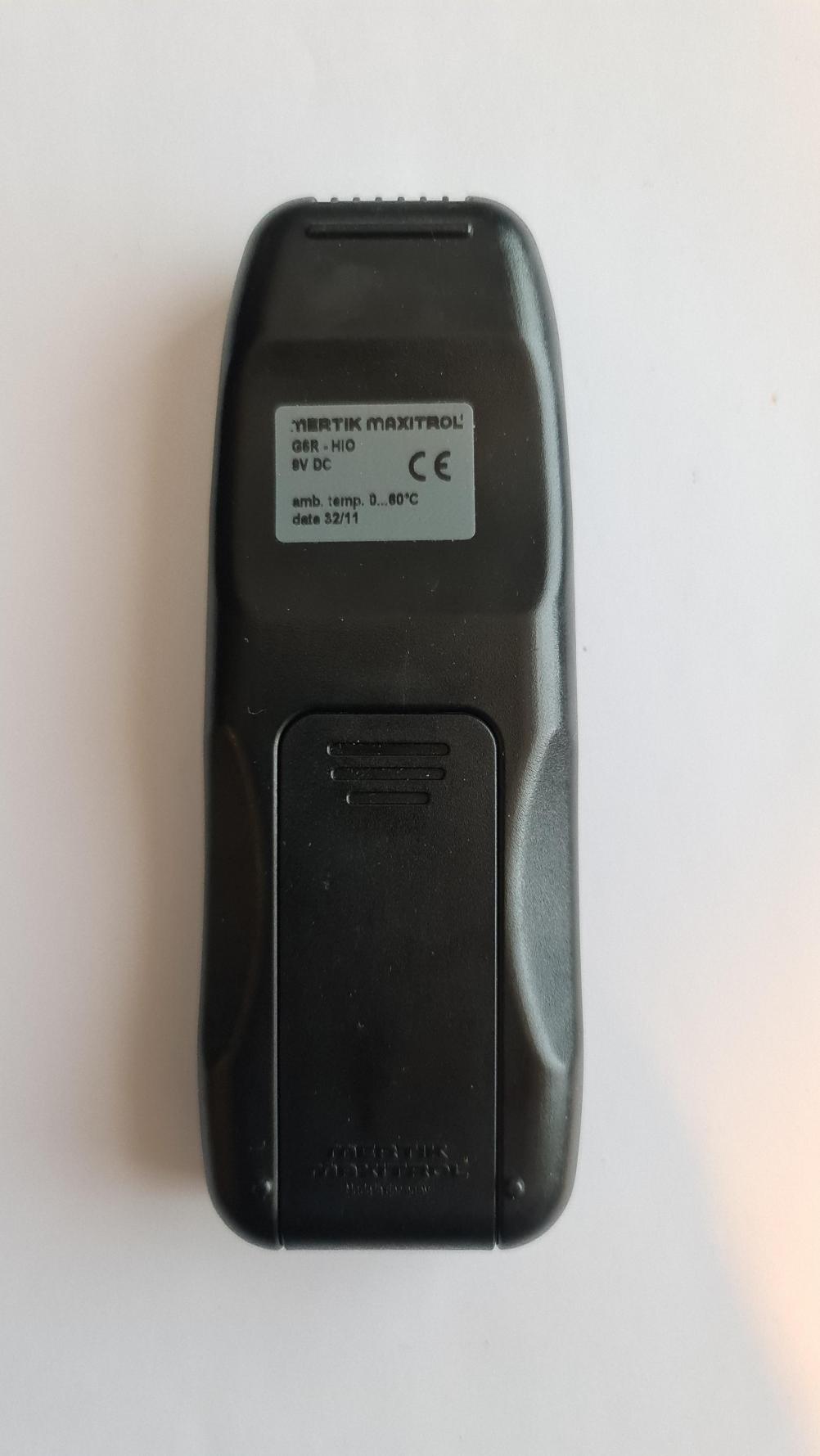 Mertik Maxitrol  Remote Control - Back Image