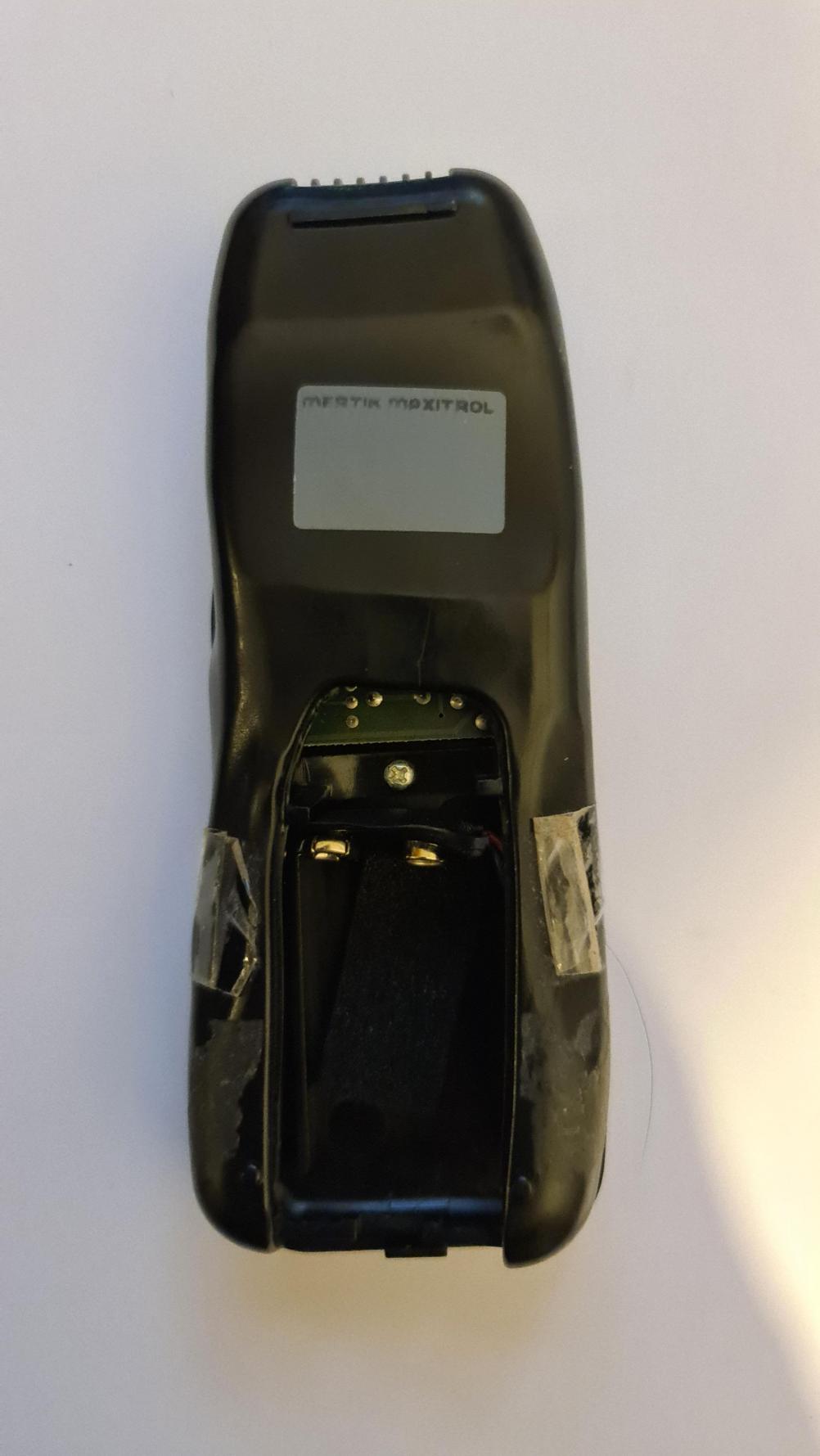 Dru mertik maxitrol  Remote Control - Back Image