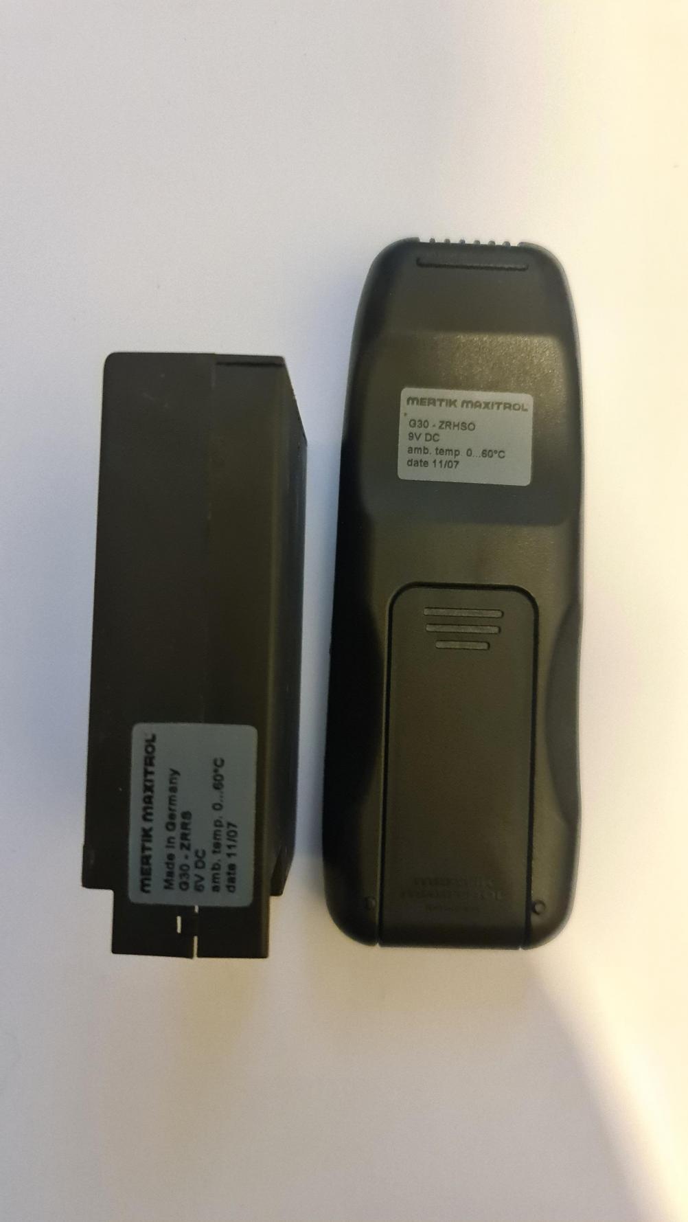 Mertik Maxitrol Q30 ZRRS & ZRHSO Remote Control - Back Image