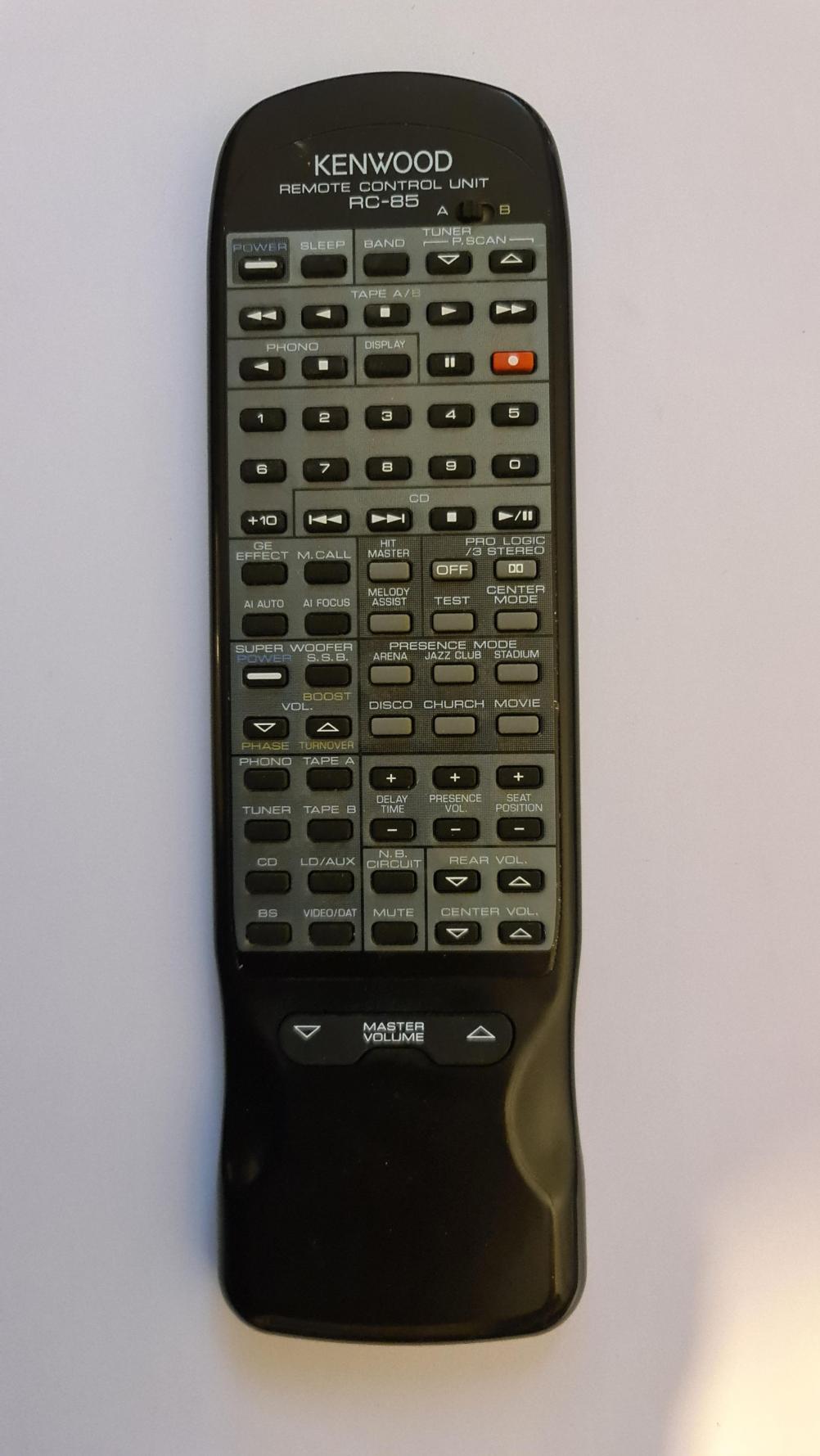 KENWOOD  Remote Control - Front Image