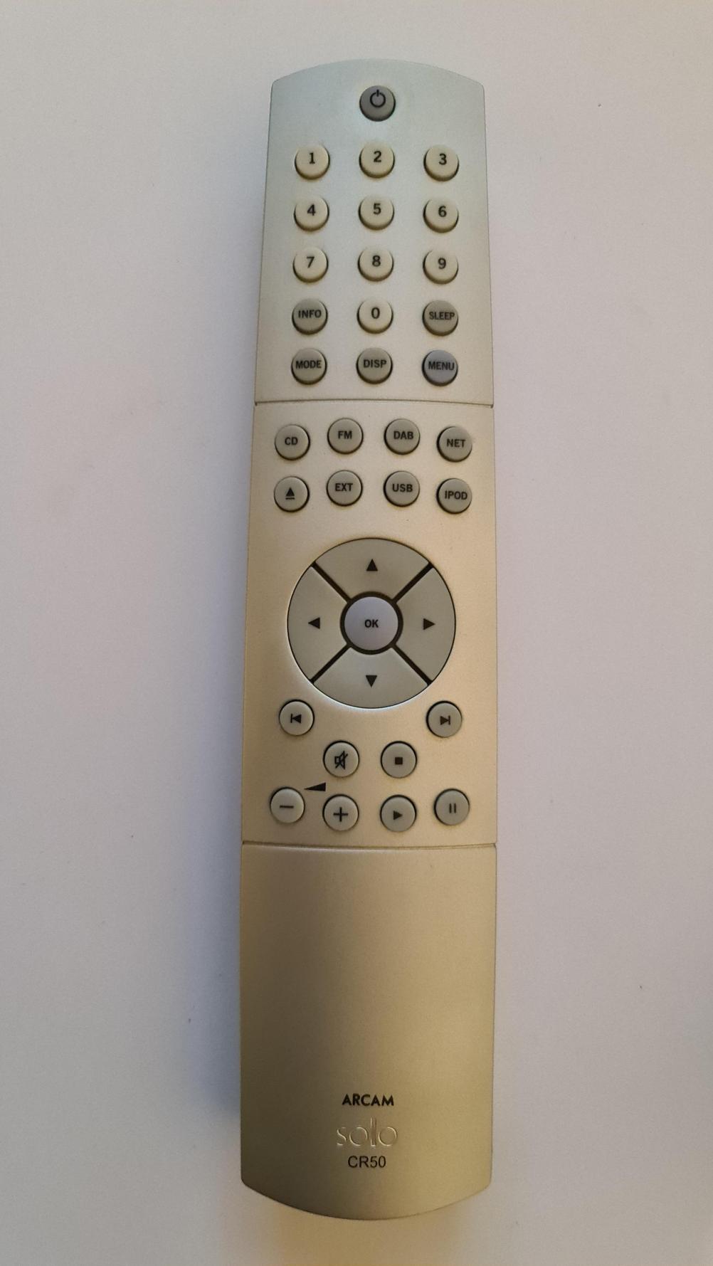 Arcam  Solo CR50 Remote Control - Front Image