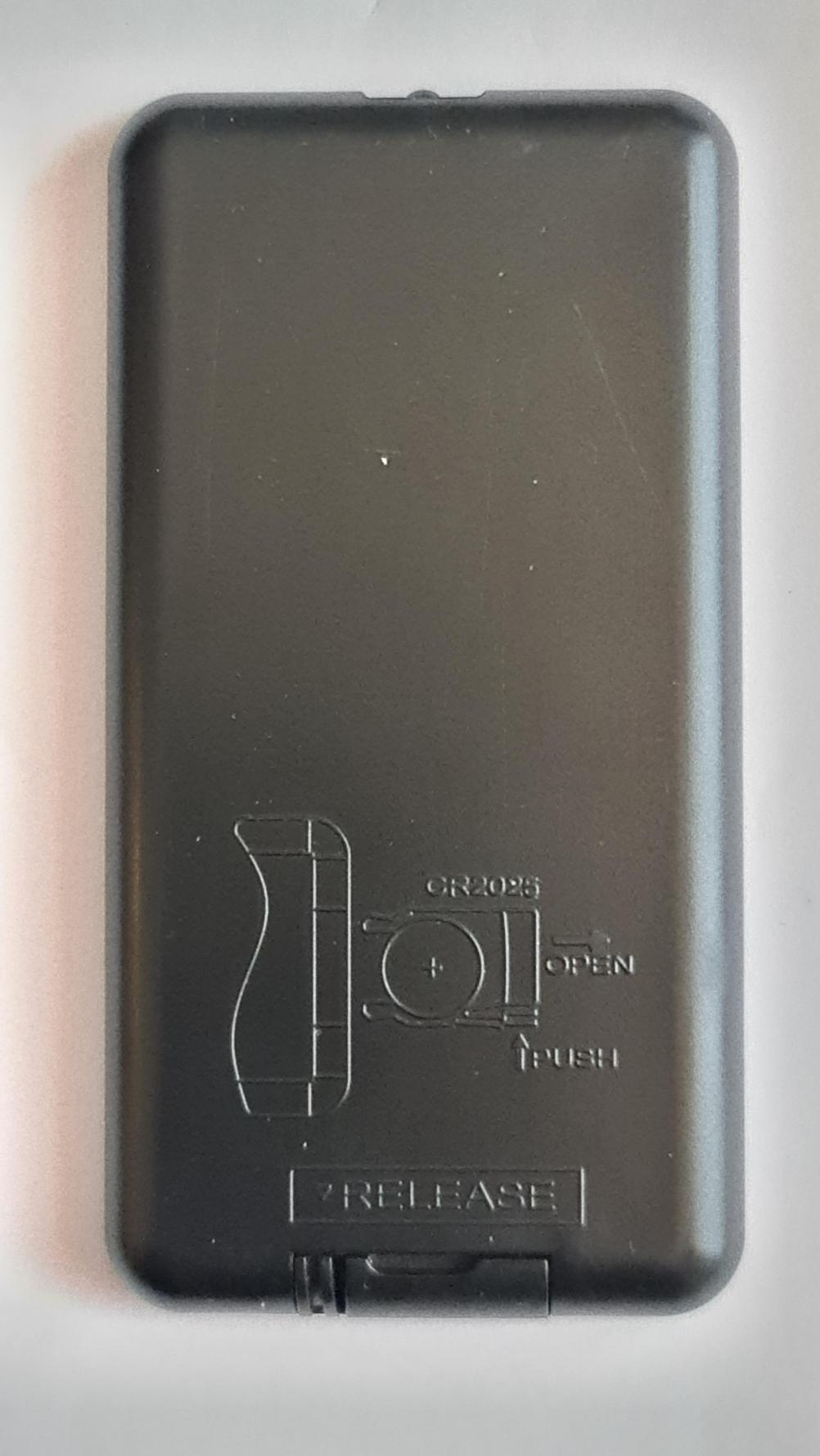 Evoke MK2 LCD Remote Control - Back Image