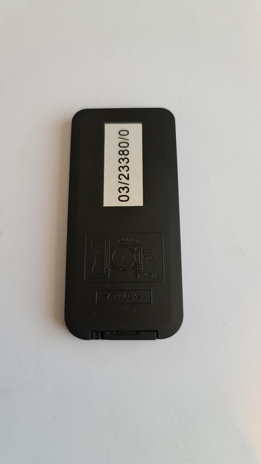 DIMPLEX  Remote Control - Back Image