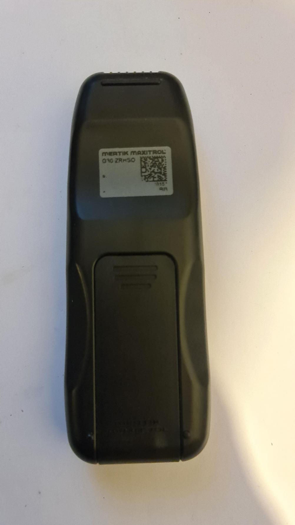 Mertik Maxitrol  Remote Control - Back Image