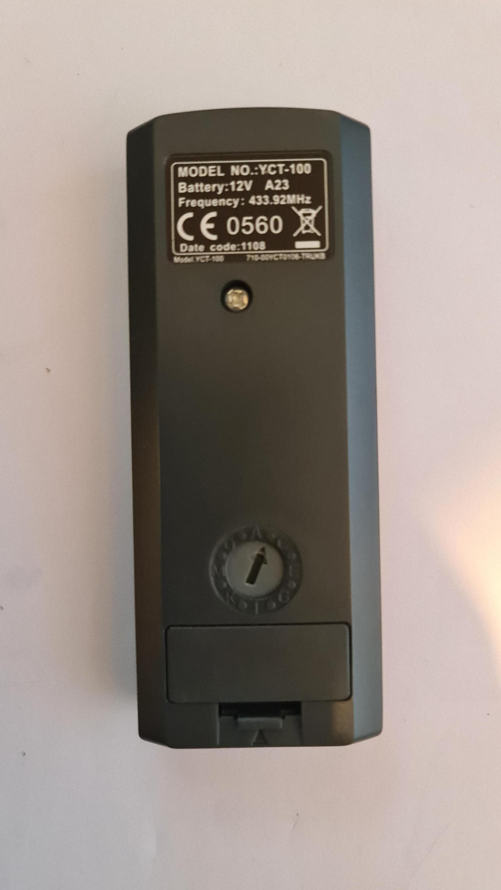 Flamrite  Remote Control - Back Image