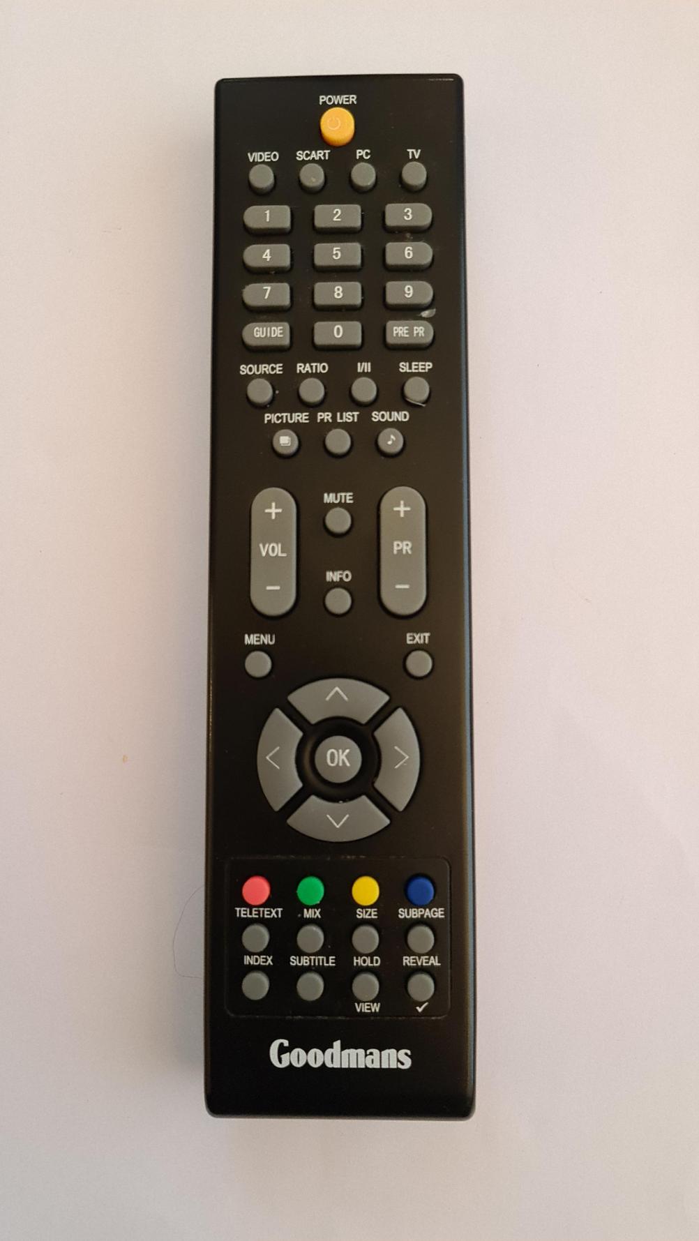 Goodmans  Remote Control - Front Image