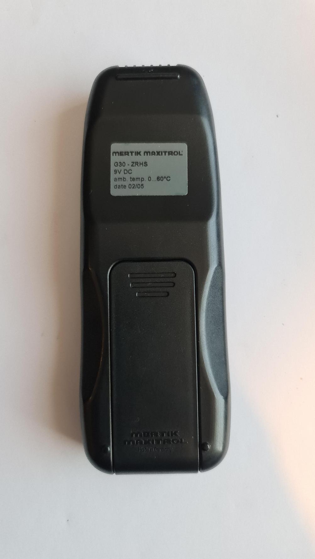 Mertik Maxitrol  Remote Control - Back Image