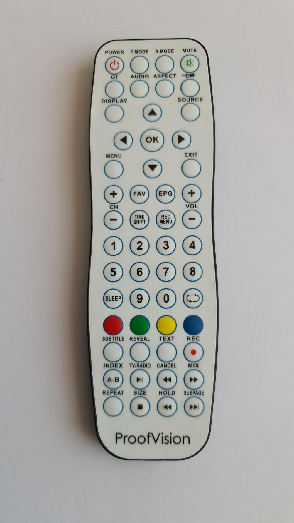 Vision Proof   Remote Control - Front Image