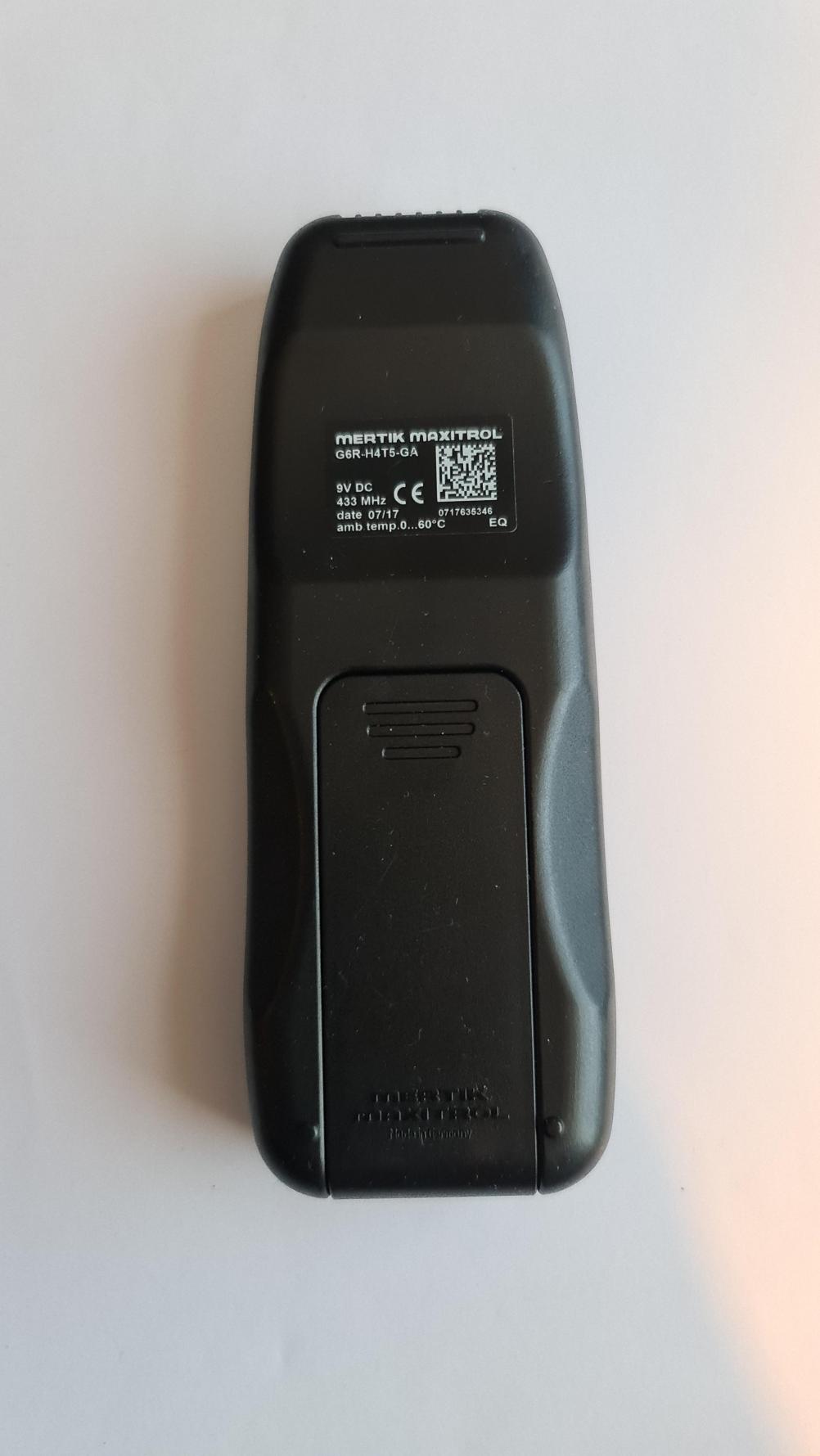 Gazco  Remote Control - Back Image