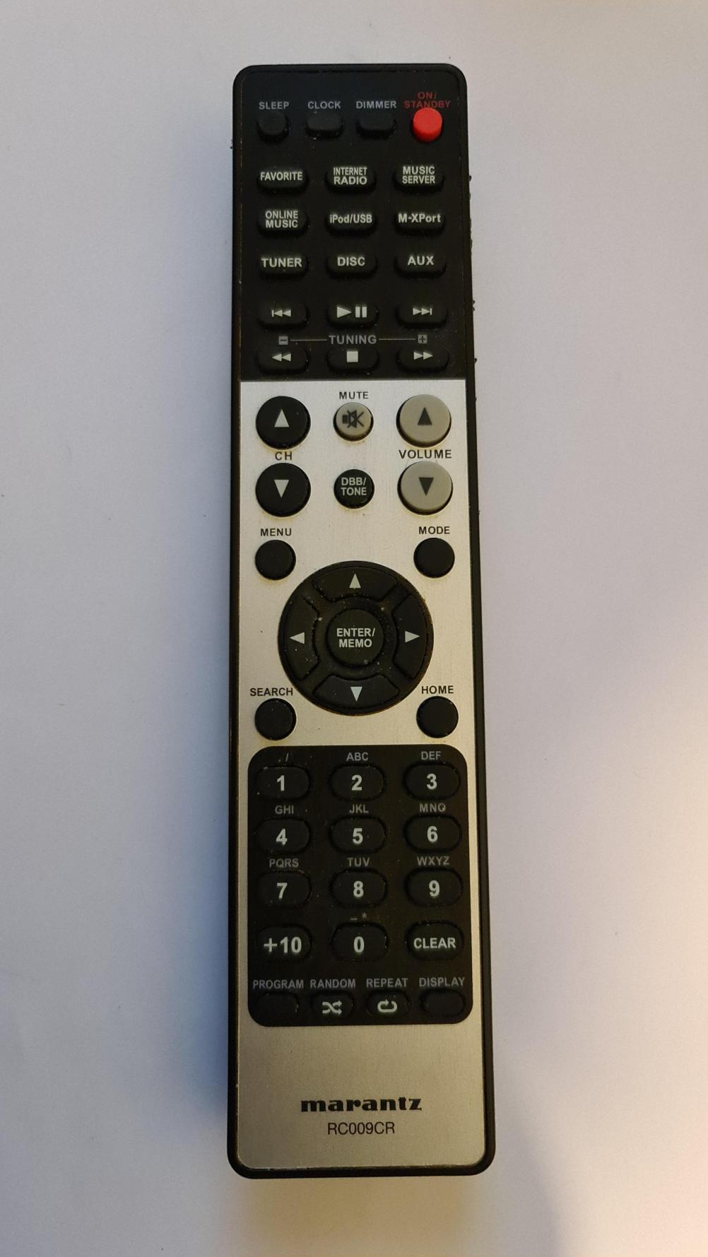 Marantz  RC009CR Remote Control - Front Image