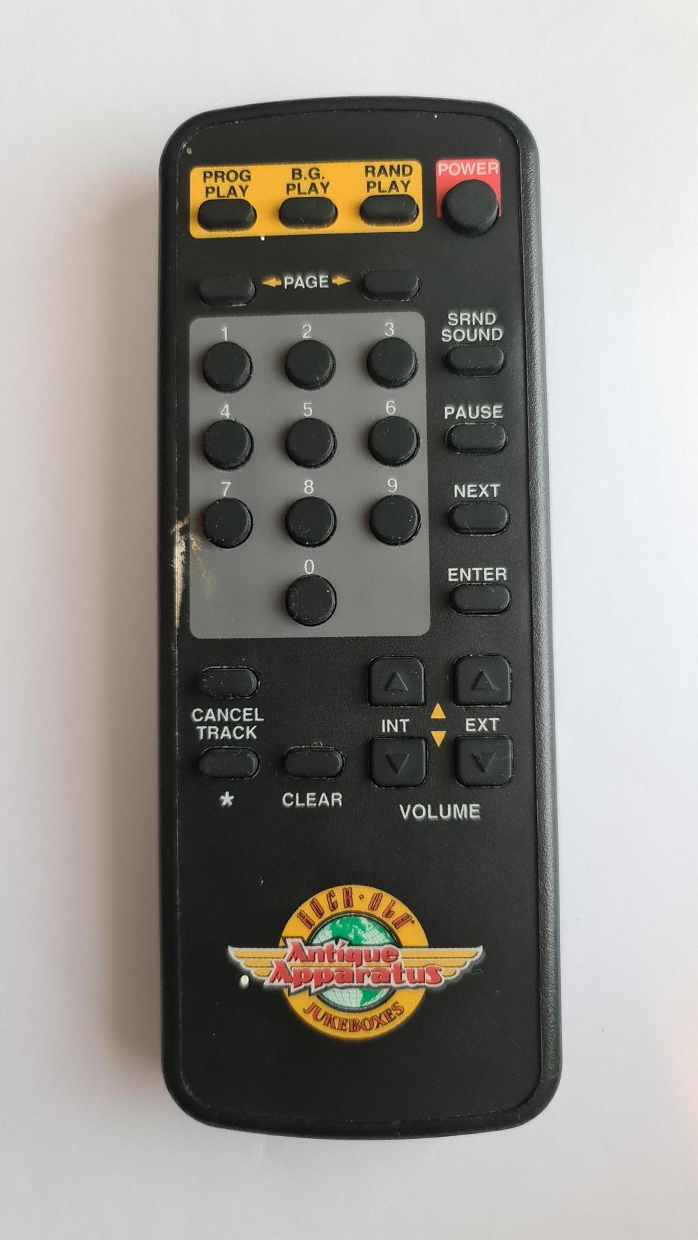 Rock-Ola Juke Box Remote Control - Front Image