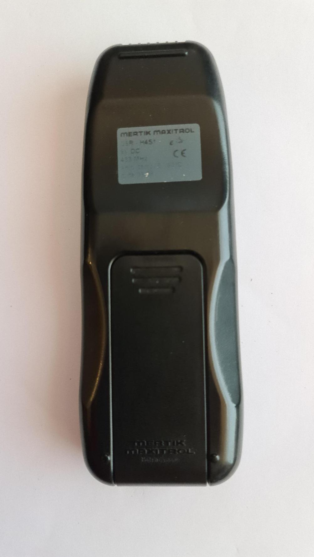Mertik maxititrol   Remote Control - Back Image